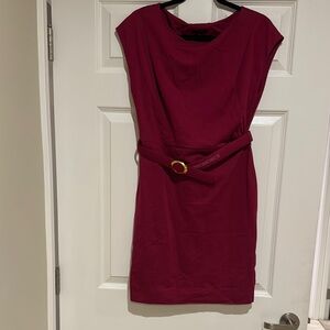 Escada Burgundy Dress